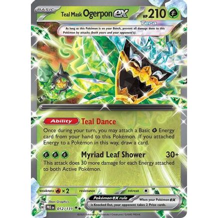 Teal Mask Ogerpon ex - 012/131 12 - SV Prismatic Evolutions Holofoil