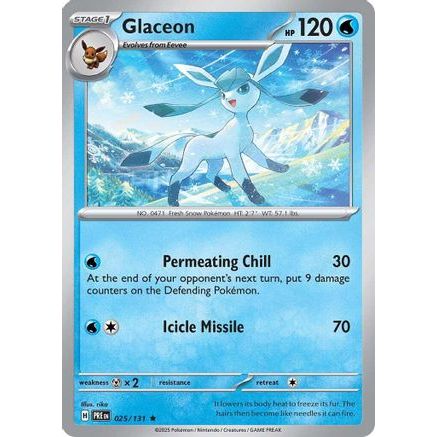 Glaceon 25 - SV Prismatic Evolutions Reverse Holofoil