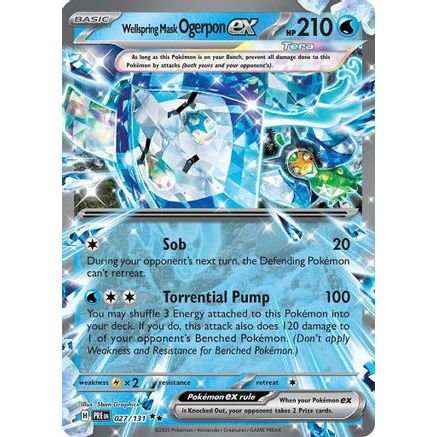 Wellspring Mask Ogerpon ex - 027/131 27 - SV Prismatic Evolutions Holofoil