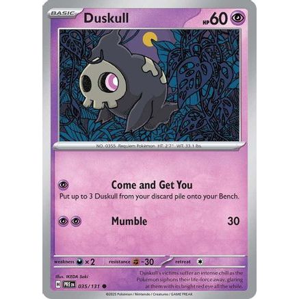 Duskull 35 - SV Prismatic Evolutions Reverse Holofoil