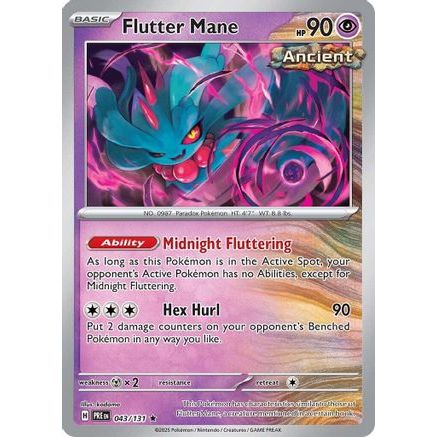 Flutter Mane 43 - SV Prismatic Evolutions Reverse Holofoil