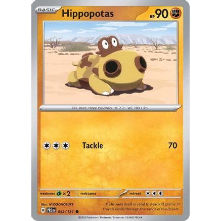 Hippopotas 52 - SV Prismatic Evolutions Reverse Holofoil