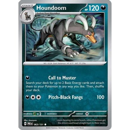 Houndoom 63 - SV Prismatic Evolutions Reverse Holofoil