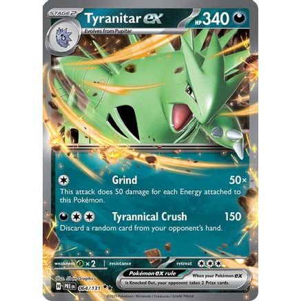 Tyranitar ex 64 - SV Prismatic Evolutions Holofoil