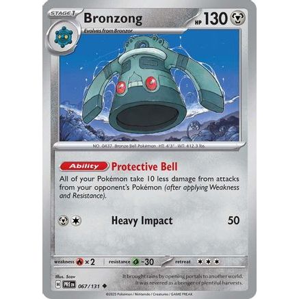 Bronzong 67 - SV Prismatic Evolutions Reverse Holofoil