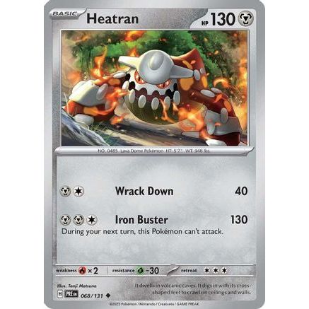 Heatran 68 - SV Prismatic Evolutions Reverse Holofoil
