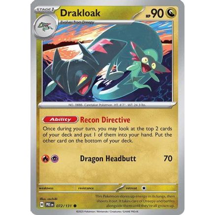 Drakloak 72 - SV Prismatic Evolutions Reverse Holofoil