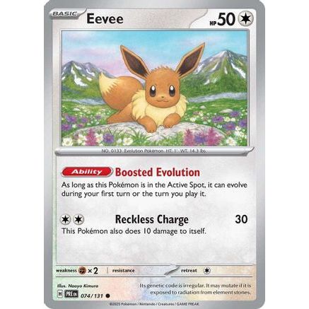 Eevee 74 - SV Prismatic Evolutions Reverse Holofoil