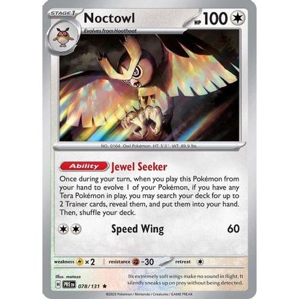 Noctowl 78 - SV Prismatic Evolutions Holofoil