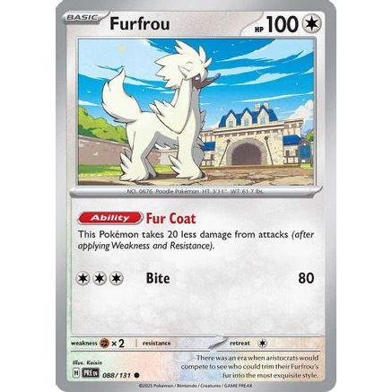 Furfrou 88 - SV Prismatic Evolutions Reverse Holofoil