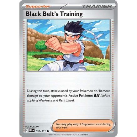 Black Belt's Training - 097/131 97 - SV Prismatic Evolutions Reverse Holofoil
