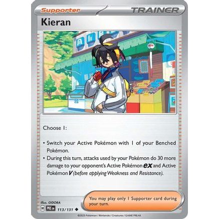 Kieran - 113/131 113 - SV Prismatic Evolutions Reverse Holofoil