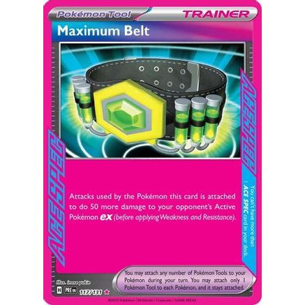 Maximum Belt 117 - SV Prismatic Evolutions Holofoil