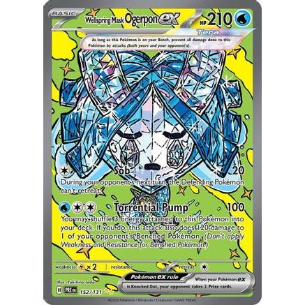 Wellspring Mask Ogerpon ex - 152/131 152 - SV Prismatic Evolutions Holofoil