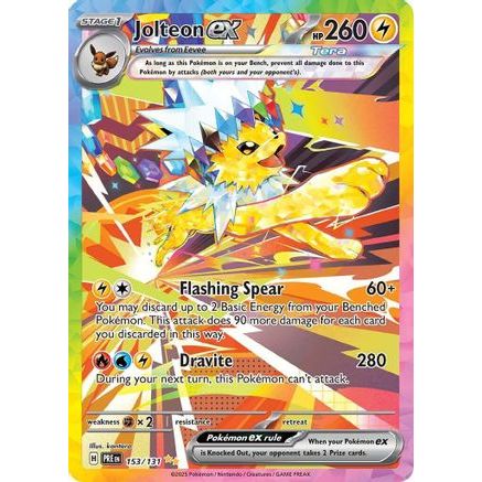 Jolteon ex - 153/131 153 - SV Prismatic Evolutions Holofoil