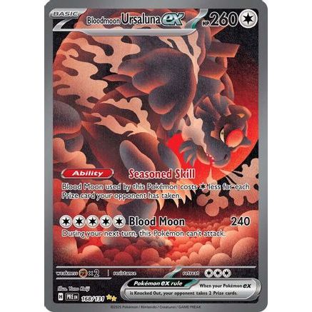 Bloodmoon Ursaluna ex 168 - SV Prismatic Evolutions Holofoil