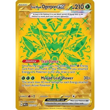 Teal Mask Ogerpon ex - 177/131 177 - SV Prismatic Evolutions Holofoil