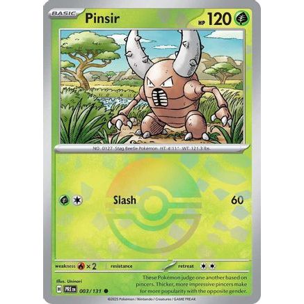 Pinsir (Poke Ball Pattern) 3 - SV Prismatic Evolutions Holofoil