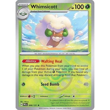 Whimsicott (Poke Ball Pattern) 8 - SV Prismatic Evolutions Holofoil