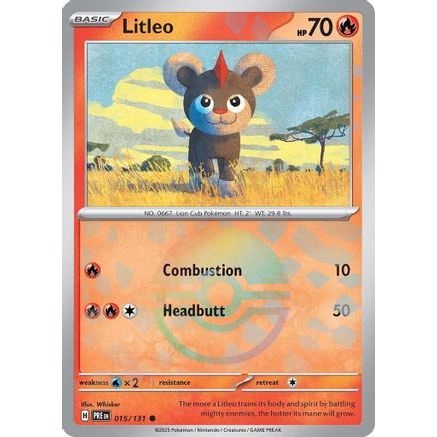 Litleo (Poke Ball Pattern) 15 - SV Prismatic Evolutions Holofoil