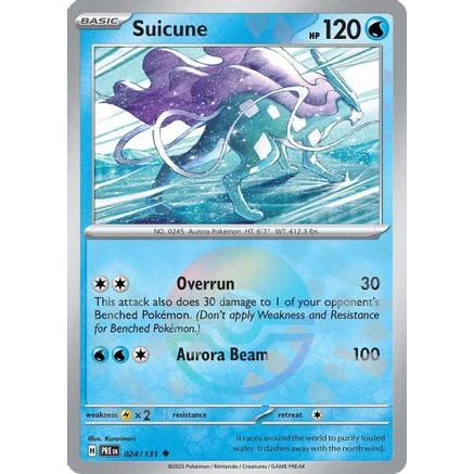 Suicune (Poke Ball Pattern) 24 - SV Prismatic Evolutions Holofoil