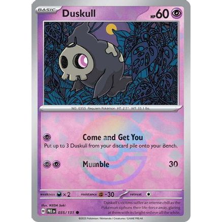 Duskull (Poke Ball Pattern) 35 - SV Prismatic Evolutions Holofoil