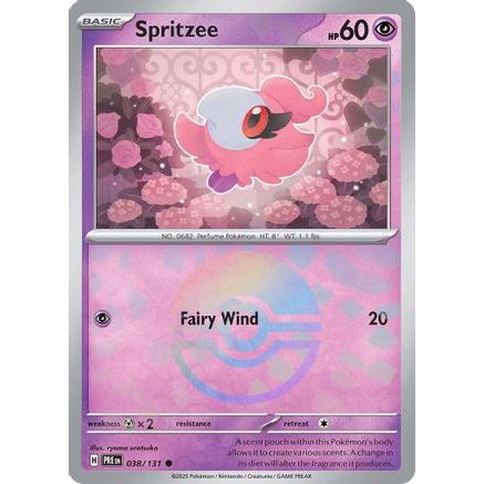 Spritzee (Poke Ball Pattern) 38 - SV Prismatic Evolutions Holofoil