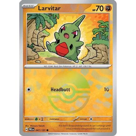 Larvitar (Poke Ball Pattern) 47 - SV Prismatic Evolutions Holofoil