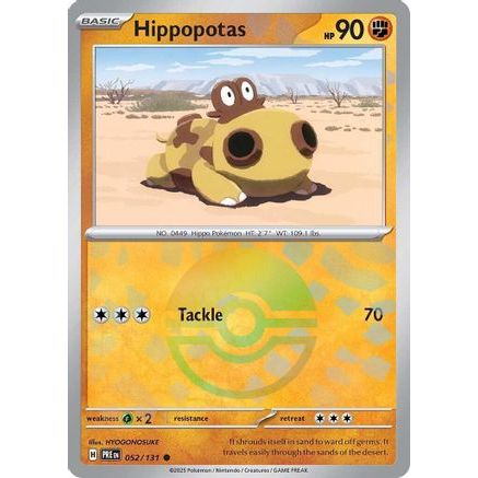 Hippopotas (Poke Ball Pattern) 52 - SV Prismatic Evolutions Holofoil