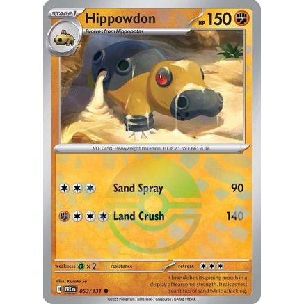 Hippowdon (Poke Ball Pattern) 53 - SV Prismatic Evolutions Holofoil