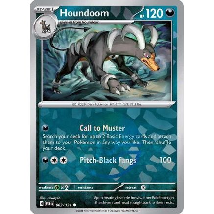 Houndoom (Poke Ball Pattern) 63 - SV Prismatic Evolutions Holofoil