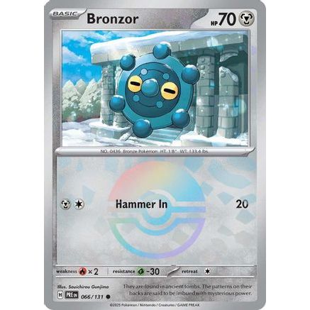 Bronzor (Poke Ball Pattern) 66 - SV Prismatic Evolutions Holofoil