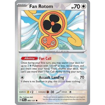 Fan Rotom (Poke Ball Pattern) 85 - SV Prismatic Evolutions Holofoil
