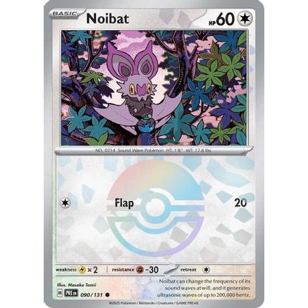 Noibat (Poke Ball Pattern) 90 - SV Prismatic Evolutions Holofoil