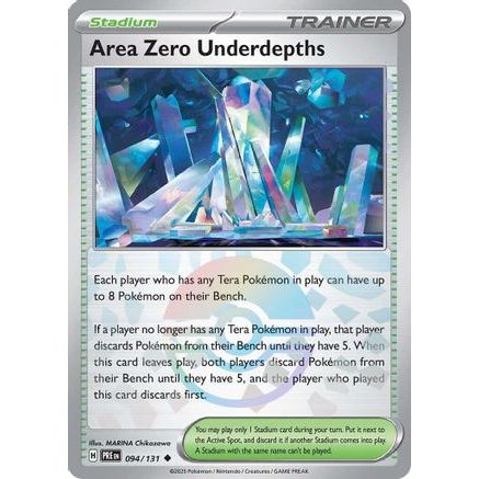 Area Zero Underdepths (Poke Ball Pattern) 94 - SV Prismatic Evolutions Holofoil