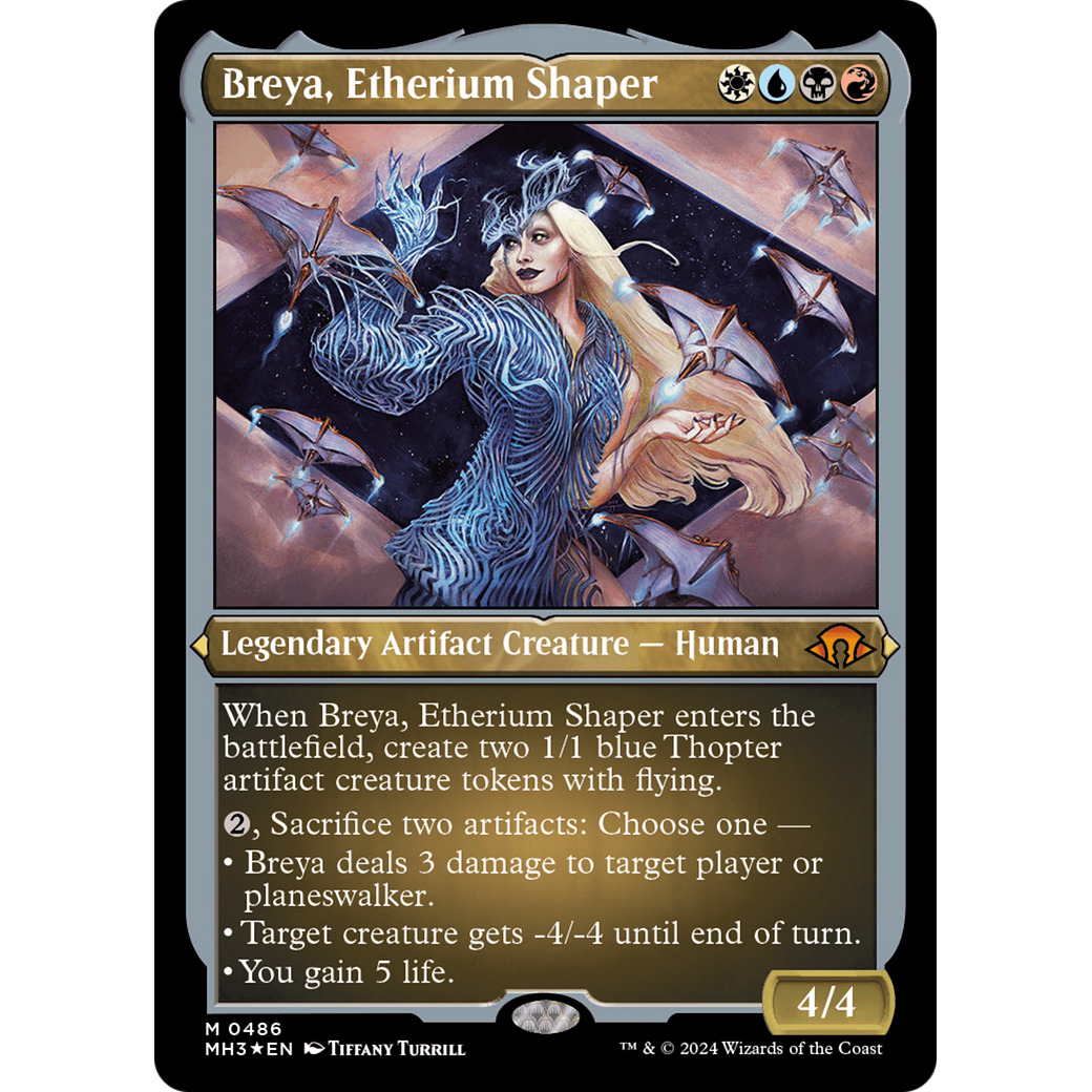 Breya, Etherium Shaper (MH3-486) - Modern Horizons 3 Etched Foil