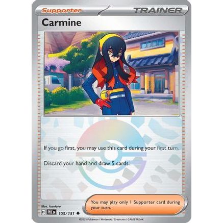 Carmine (Poke Ball Pattern) 103 - SV Prismatic Evolutions Holofoil