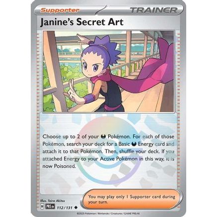 Janine's Secret Art - 112/131 (Poke Ball Pattern) 112 - SV Prismatic Evolutions Holofoil