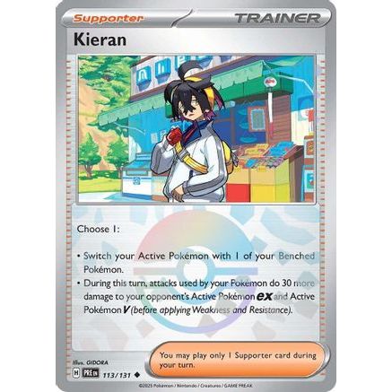 Kieran - 113/131 (Poke Ball Pattern) 113 - SV Prismatic Evolutions Holofoil