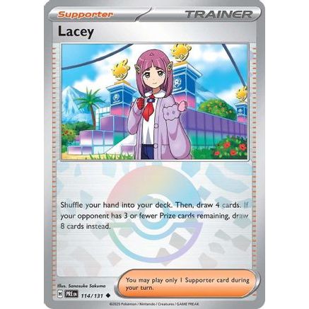 Lacey - 114/131 (Poke Ball Pattern) 114 - SV Prismatic Evolutions Holofoil