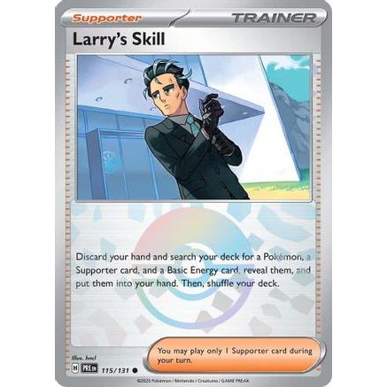 Larry's Skill - 115/131 (Poke Ball Pattern) 115 - SV Prismatic Evolutions Holofoil
