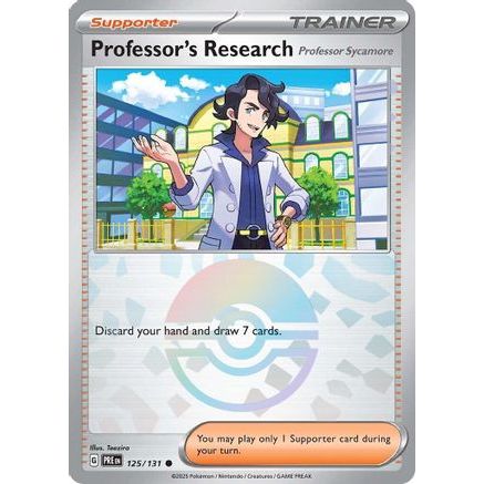 Professor's Research [Professor Sycamore] (Poke Ball Pattern) 125 - SV Prismatic Evolutions Holofoil