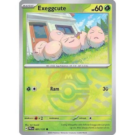 Exeggcute (Master Ball Pattern) 1 - SV Prismatic Evolutions Holofoil