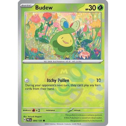 Budew (Master Ball Pattern) 4 - SV Prismatic Evolutions Holofoil