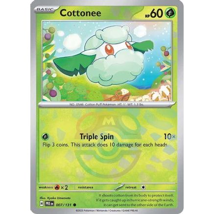 Cottonee (Master Ball Pattern) 7 - SV Prismatic Evolutions Holofoil