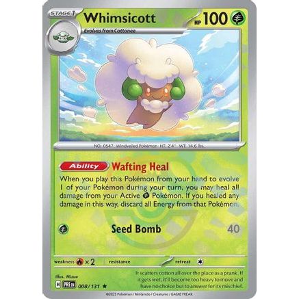 Whimsicott (Master Ball Pattern) 8 - SV Prismatic Evolutions Holofoil