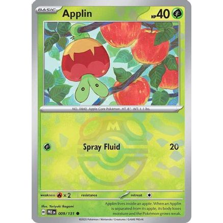 Applin (Master Ball Pattern) 9 - SV Prismatic Evolutions Holofoil