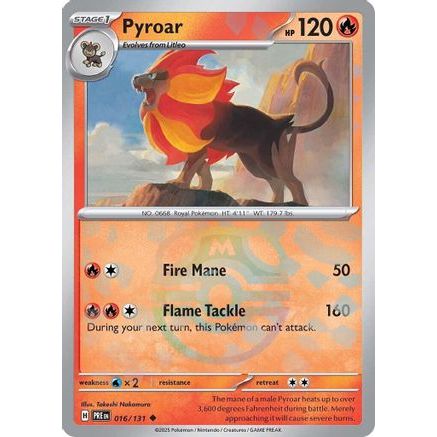 Pyroar (Master Ball Pattern) 16 - SV Prismatic Evolutions Holofoil