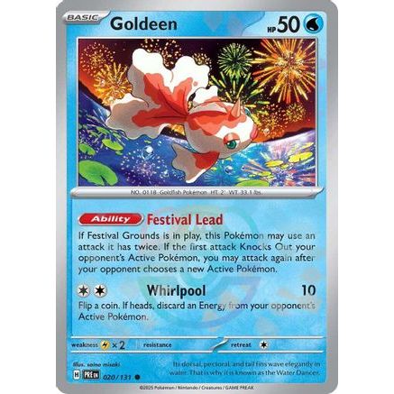 Goldeen (Master Ball Pattern) 20 - SV Prismatic Evolutions Holofoil