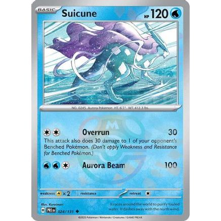 Suicune (Master Ball Pattern) 24 - SV Prismatic Evolutions Holofoil